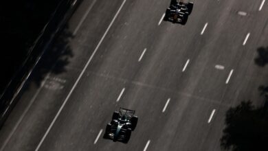 Russell fends off late Verstappen challenge to win Azerbaijan Grand Prix
