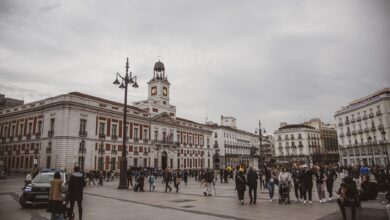 Protesters encamp in Madrid’s Puerta del Sol following eviction of 87-year-old