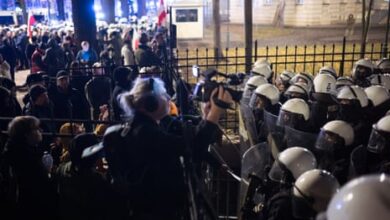 Standoff Erupts Outside Polish Constitutional Court After Suspension of Top Judge