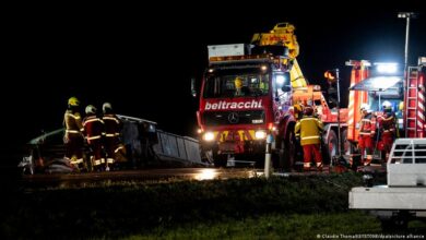 Five killed in Dutch tour bus crash in Swiss Alps