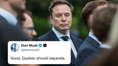 Musk urges Quebec, Alberta, and Saskatchewan to separate from Canada following PQ election victory