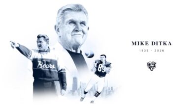 Chicago Bears legend Mike Ditka, 'Iron Mike' and Super Bowl-winning coach, dies at 86