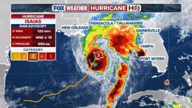 Hurricane Isaias strengthens to Category 3 as US Gulf Coast braces for landfall