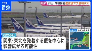 Typhoon No. 15 Transport Disruption Eases Across Eastern Japan as Rail and Air Services Resume