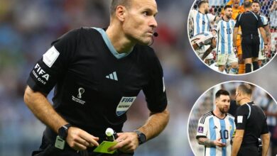 Referee Antonio Mateu Lahoz removed from World Cup duties after record-breaking Argentina-Netherlands quarterfinal